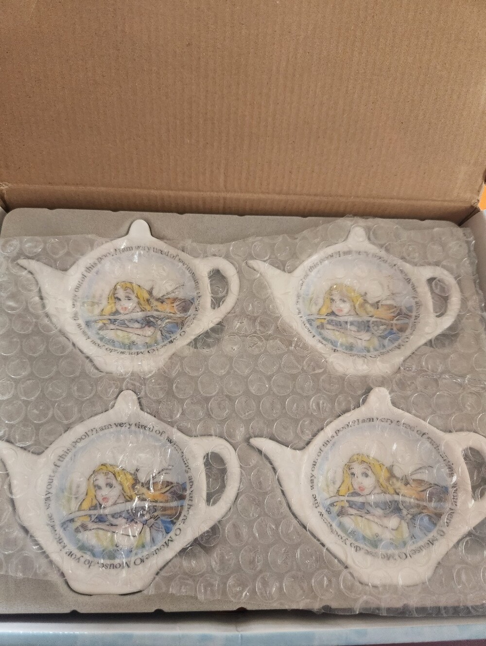 Alice in Wonderland porcelain tea set designed by Paul Cardew